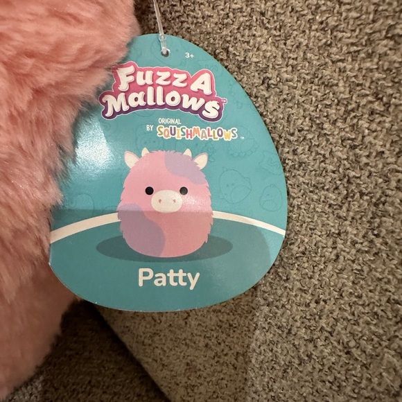 Nwt 12" Patty Fuzzamallow Purpe & Pink Cow Squishmallow - Picture 4 of 6